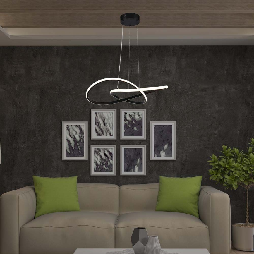 Candelabro suspenso LED LED/20W/230V 3000K preto