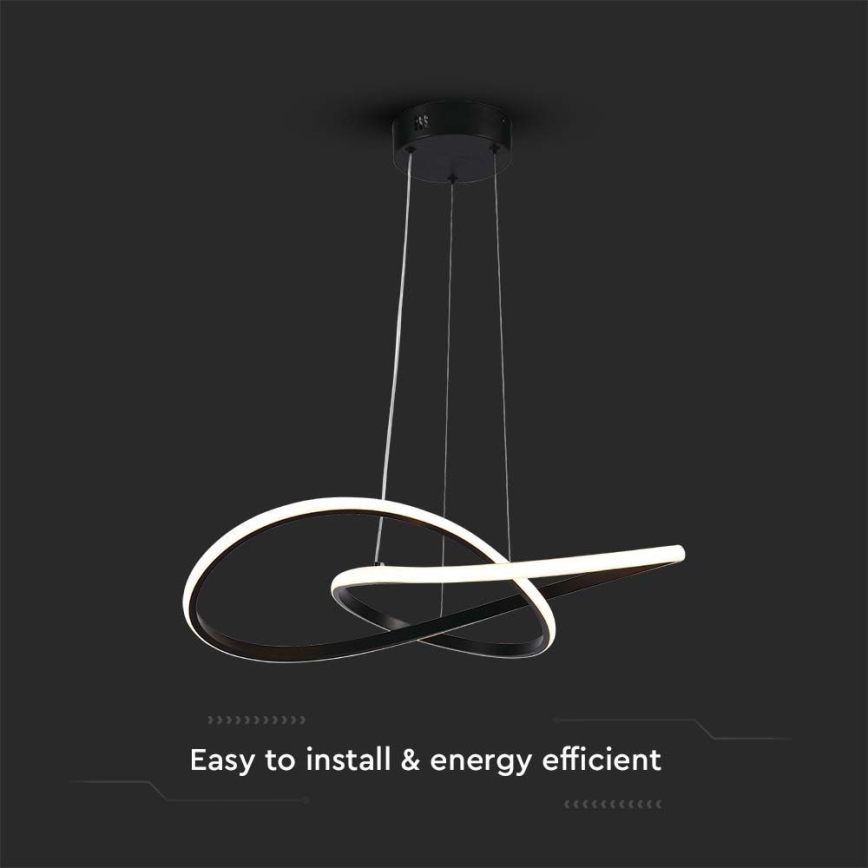 Candelabro suspenso LED LED/20W/230V 3000K preto