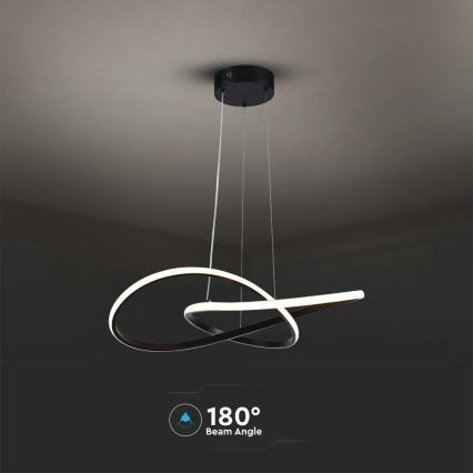 Candelabro suspenso LED LED/20W/230V 3000K preto