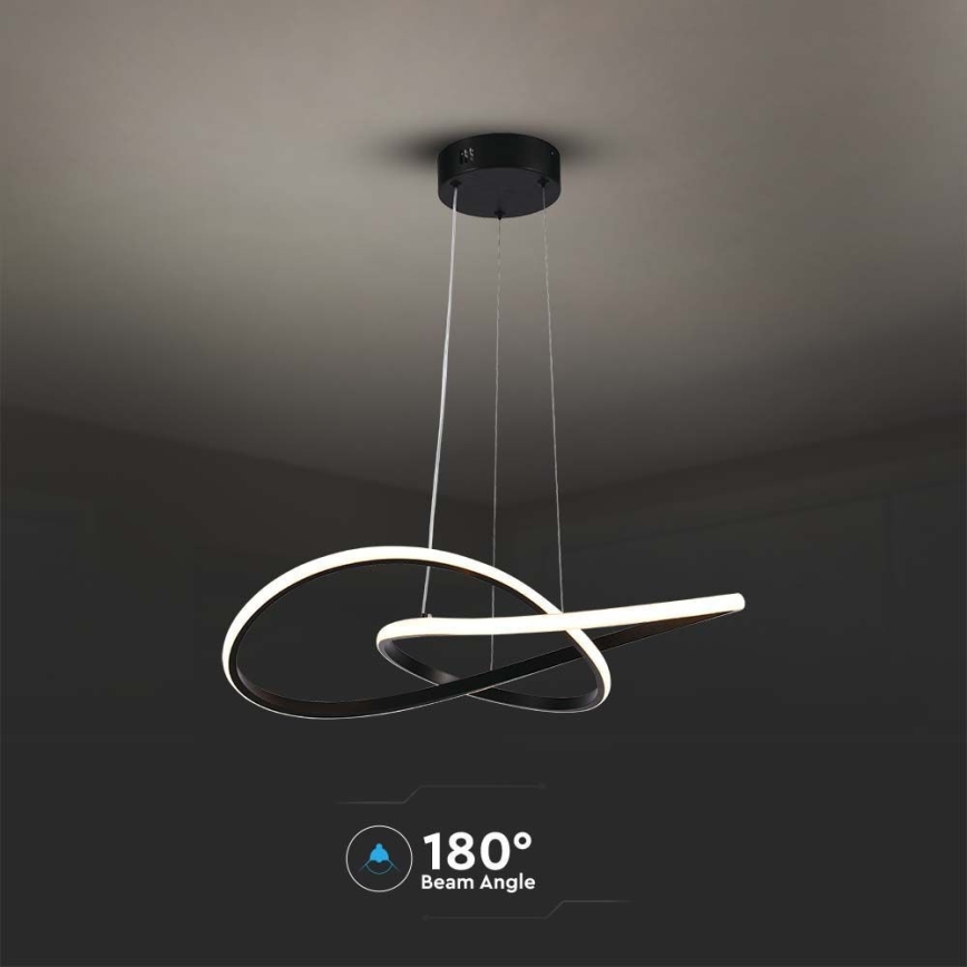 Candelabro suspenso LED LED/20W/230V 3000K preto