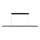Candelabro suspenso LED LED/23W/230V 4000K 120 cm preto