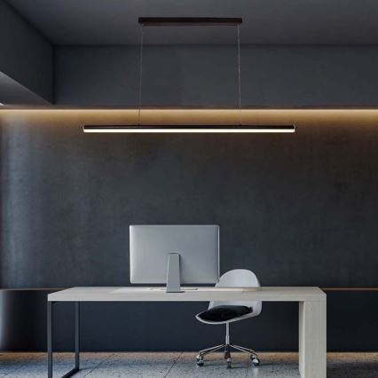 Candelabro suspenso LED LED/23W/230V 4000K 120 cm preto