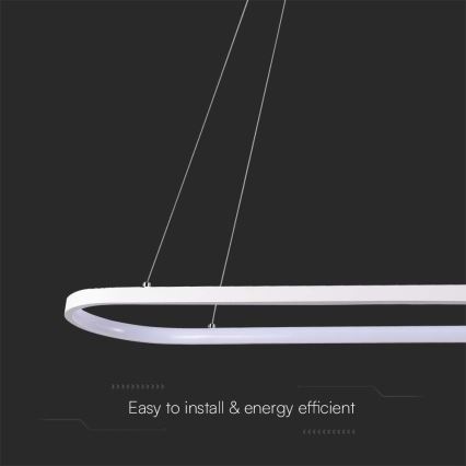 Candelabro suspenso LED LED/24W/230V 3000K branco