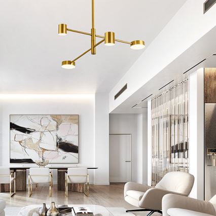Candelabro suspenso LED LED/24W/230V 3000K dourada