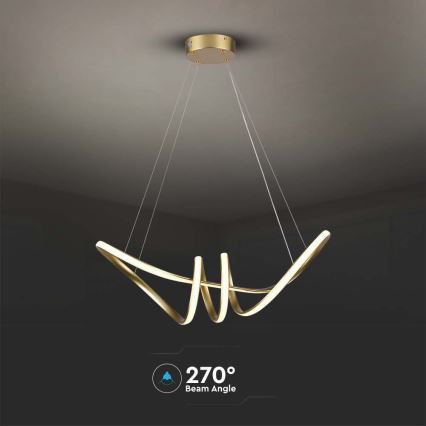 Candelabro suspenso LED LED/24W/230V 3000K dourada