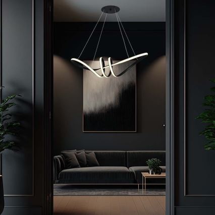 Candelabro suspenso LED LED/24W/230V 3000K preto
