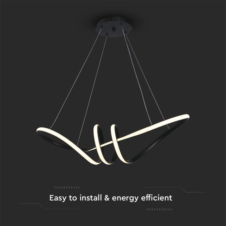 Candelabro suspenso LED LED/24W/230V 3000K preto