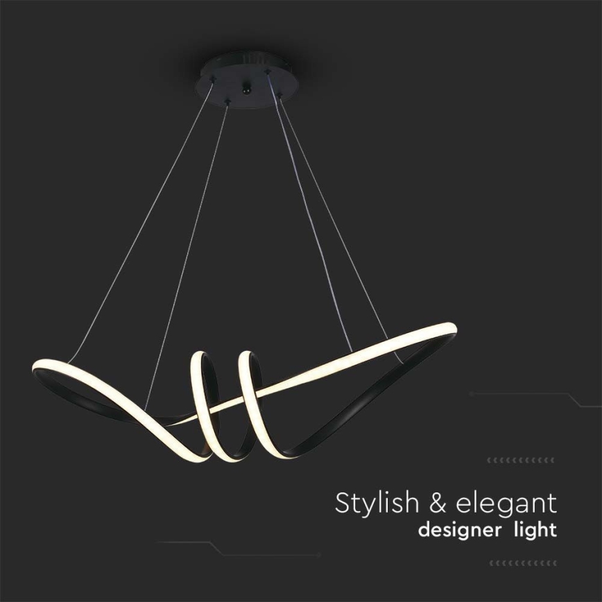 Candelabro suspenso LED LED/24W/230V 3000K preto