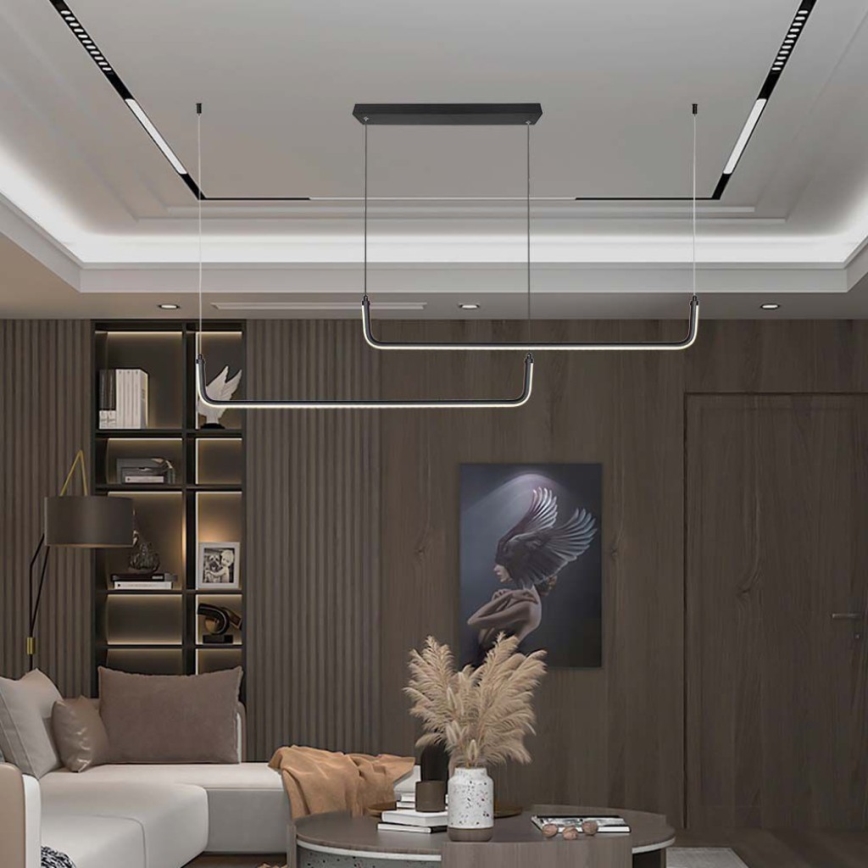 Candelabro suspenso LED LED/24W/230V 4000K preto