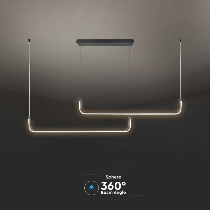 Candelabro suspenso LED LED/24W/230V 4000K preto