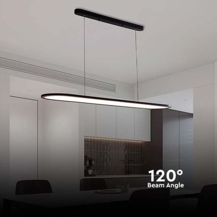 Candelabro suspenso LED LED/24W/230V 4000K preto