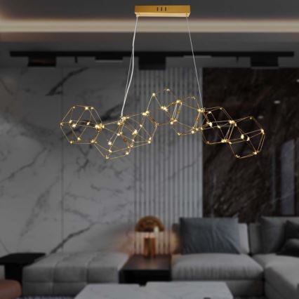 Candelabro suspenso LED LED/28W/230V 3000K dourada