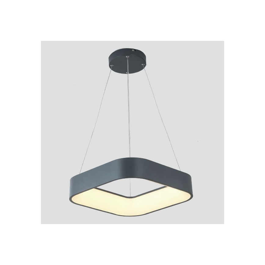 Candelabro suspenso LED LED/30W/230V 3000K 45x45 cm cinzento