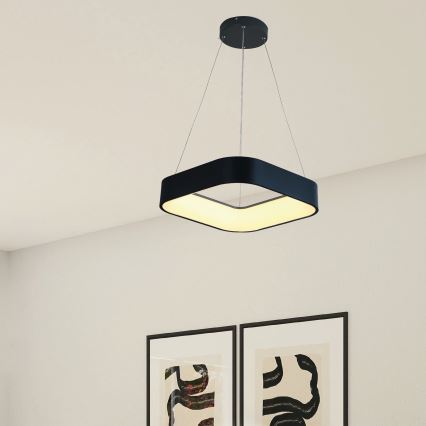 Candelabro suspenso LED LED/30W/230V 3000K 45x45 cm preto