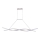 Candelabro suspenso LED LED/30W/230V 4000K branco