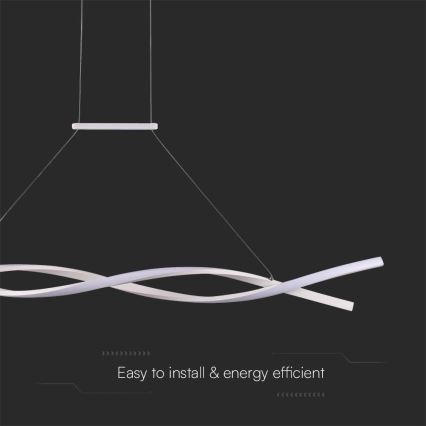 Candelabro suspenso LED LED/30W/230V 4000K branco