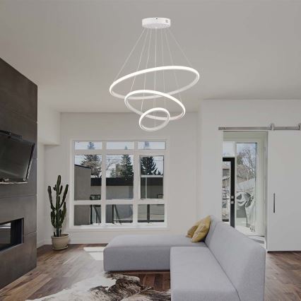 Candelabro suspenso LED LED/32W/230V 3000K branco