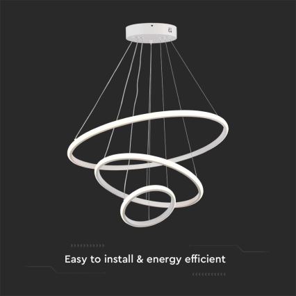 Candelabro suspenso LED LED/32W/230V 3000K branco