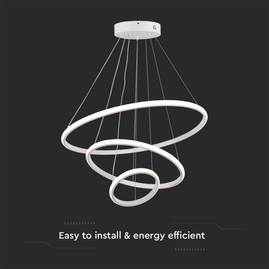 Candelabro suspenso LED LED/32W/230V 3000K branco