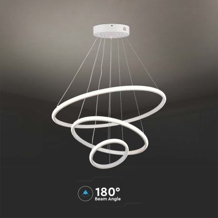 Candelabro suspenso LED LED/32W/230V 3000K branco