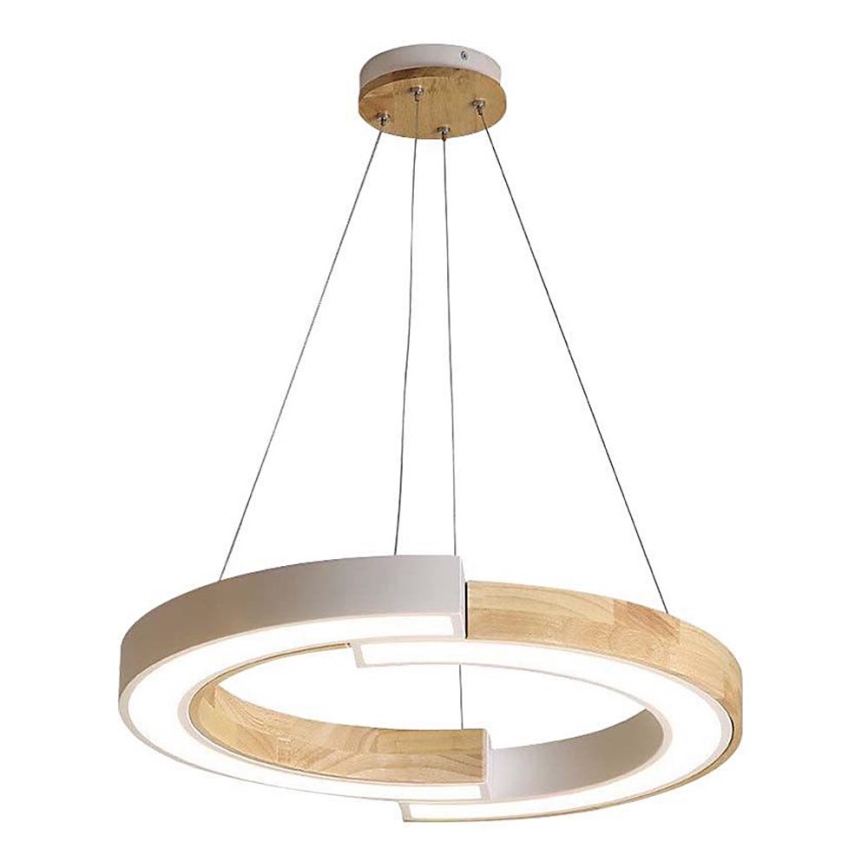 Candelabro suspenso LED LED/32W/230V 4000K branco/madeira