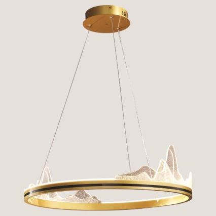 Candelabro suspenso LED LED/35W/230V 3000K dourada
