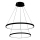 Candelabro suspenso LED LED/37W/230V 3000K preto