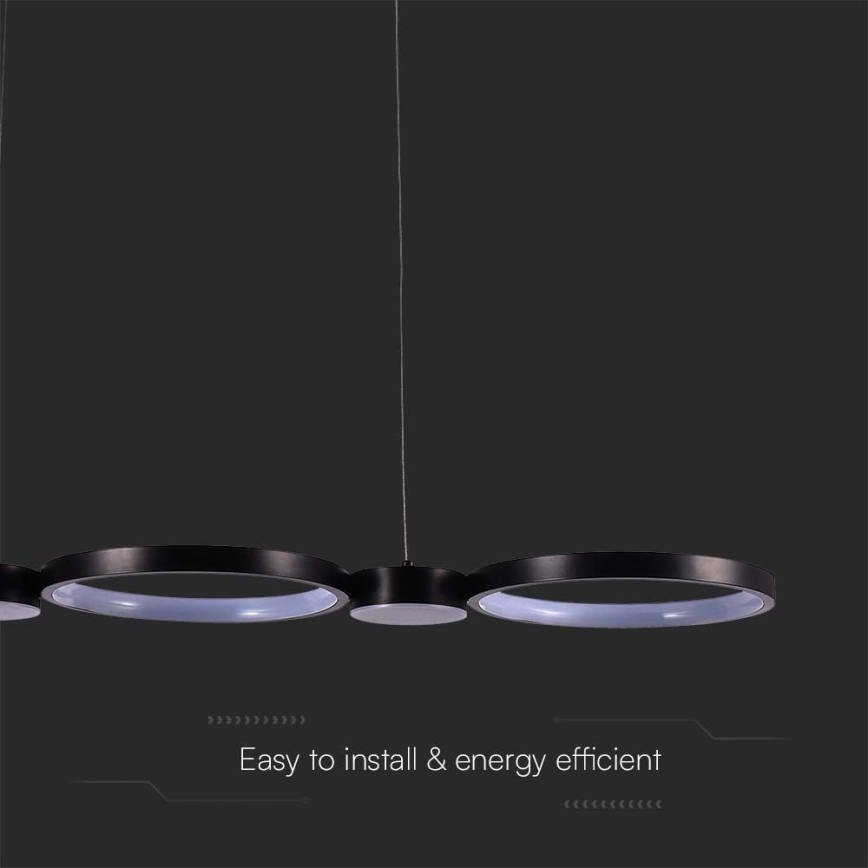 Candelabro suspenso LED LED/38W/230V 4000K preto