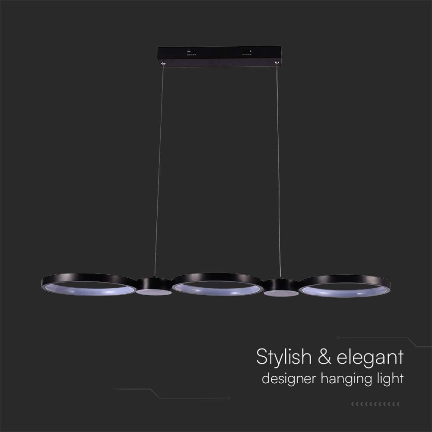 Candelabro suspenso LED LED/38W/230V 4000K preto