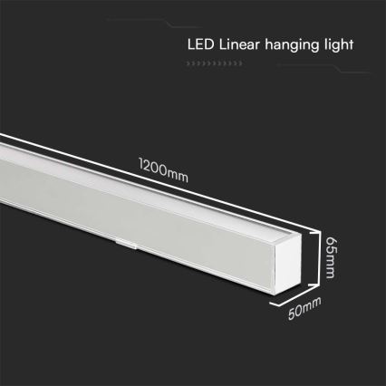 Candelabro suspenso LED LED/40W/230V 3000/4000/6400K branco