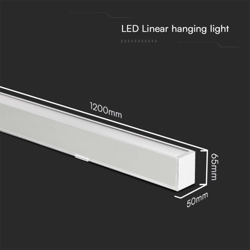 Candelabro suspenso LED LED/40W/230V 3000/4000/6400K branco