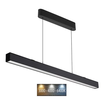 Candelabro suspenso LED LED/40W/230V 3000/4000/6400K preto