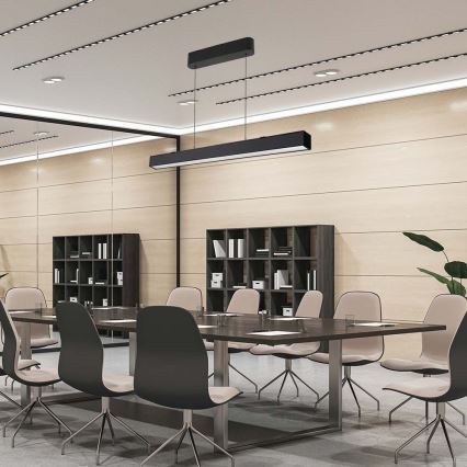 Candelabro suspenso LED LED/40W/230V 3000/4000/6400K preto