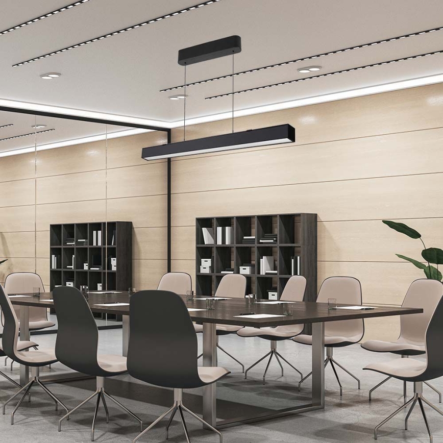 Candelabro suspenso LED LED/40W/230V 3000/4000/6400K preto