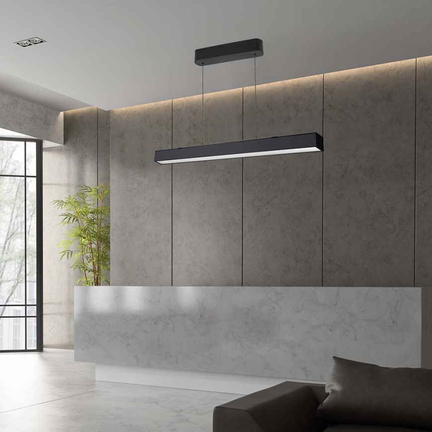 Candelabro suspenso LED LED/40W/230V 3000/4000/6400K preto