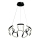 Candelabro suspenso LED LED/60W/230V 3000K preto