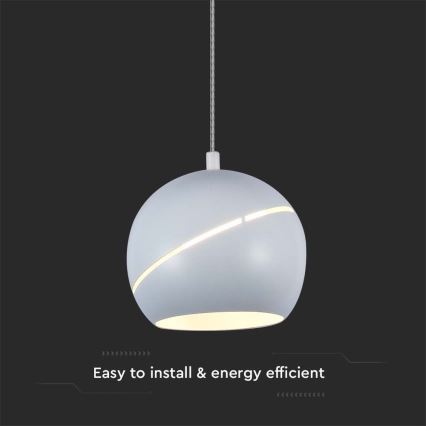 Candelabro suspenso LED LED/8,5W/230V 3000K branco