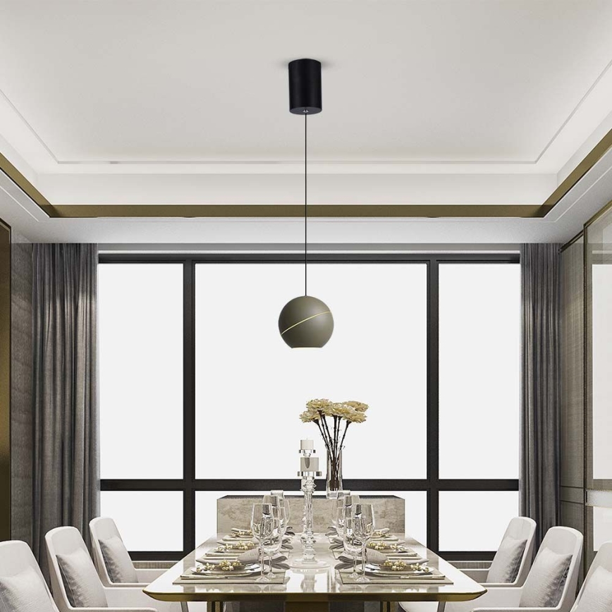 Candelabro suspenso LED LED/8,5W/230V 3000K cinzento
