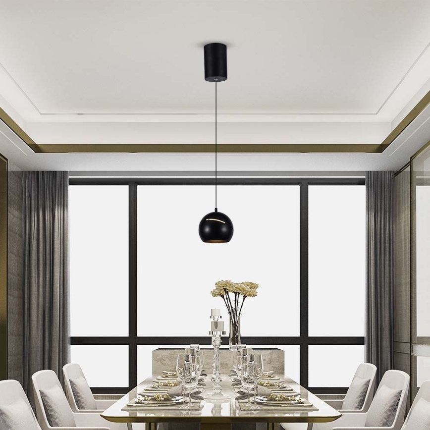Candelabro suspenso LED LED/8,5W/230V 3000K preto