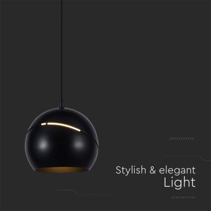 Candelabro suspenso LED LED/8,5W/230V 3000K preto