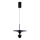 Candelabro suspenso LED LED/9W/230V 3000K preto