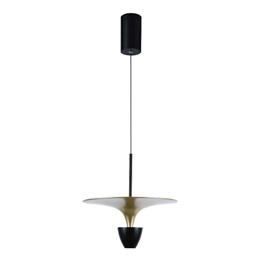 Candelabro suspenso LED LED/9W/230V 4000K preto/dourada