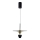 Candelabro suspenso LED LED/9W/230V 4000K preto/dourada