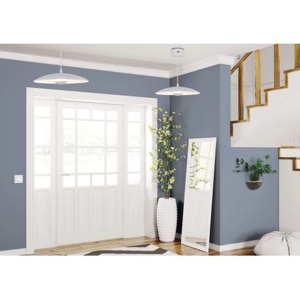 Candelabro suspenso LED LUND LED/10W/230V branco