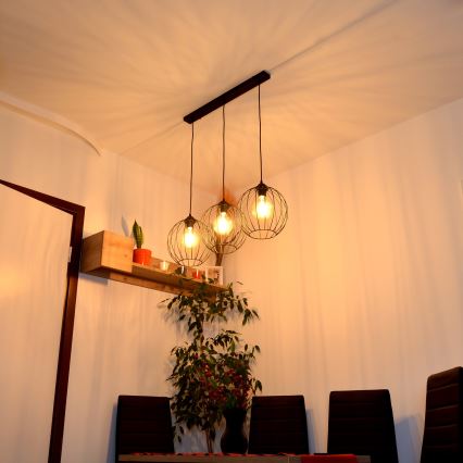 Candelabro suspenso LED MERCURE 3xE27/15W/230V