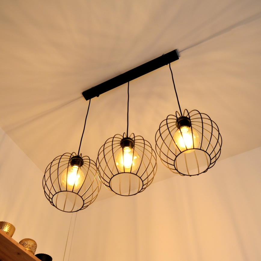 Candelabro suspenso LED MERCURE 3xE27/15W/230V