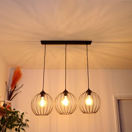 Candelabro suspenso LED MERCURE 3xE27/15W/230V