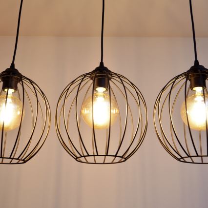 Candelabro suspenso LED MERCURE 3xE27/15W/230V