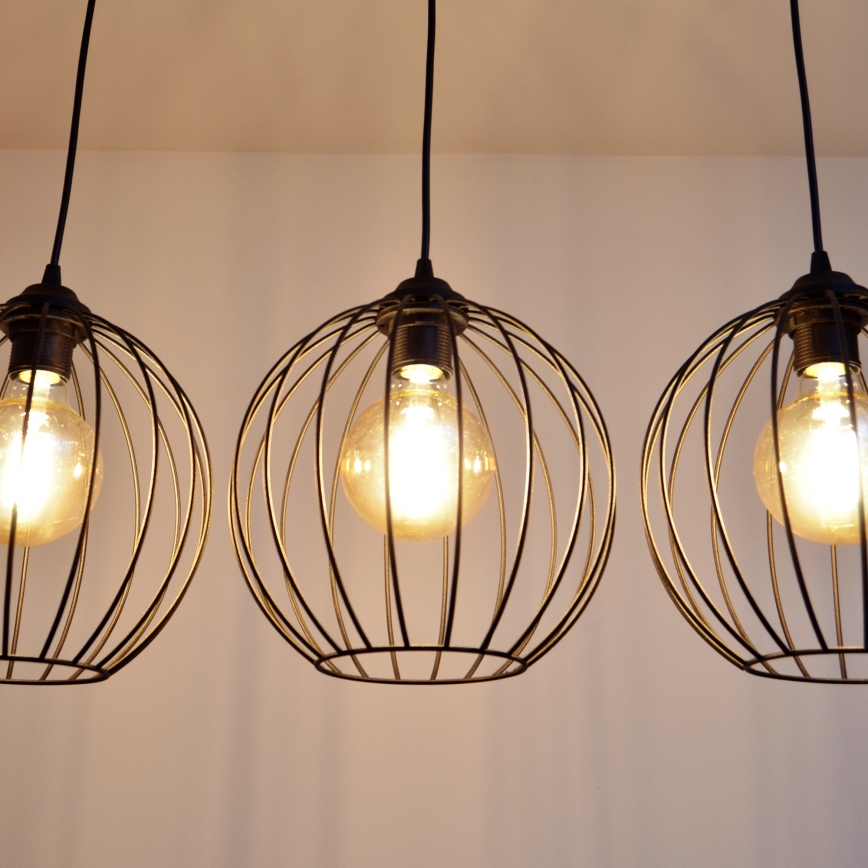 Candelabro suspenso LED MERCURE 3xE27/15W/230V
