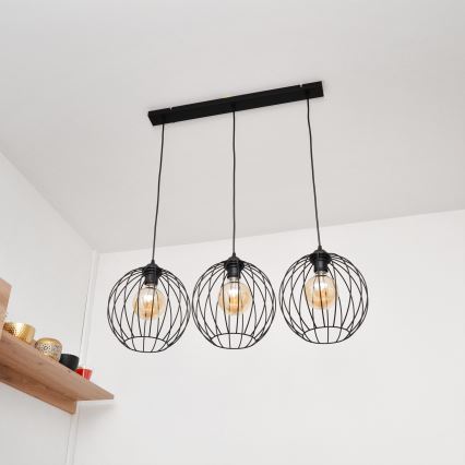 Candelabro suspenso LED MERCURE 3xE27/15W/230V